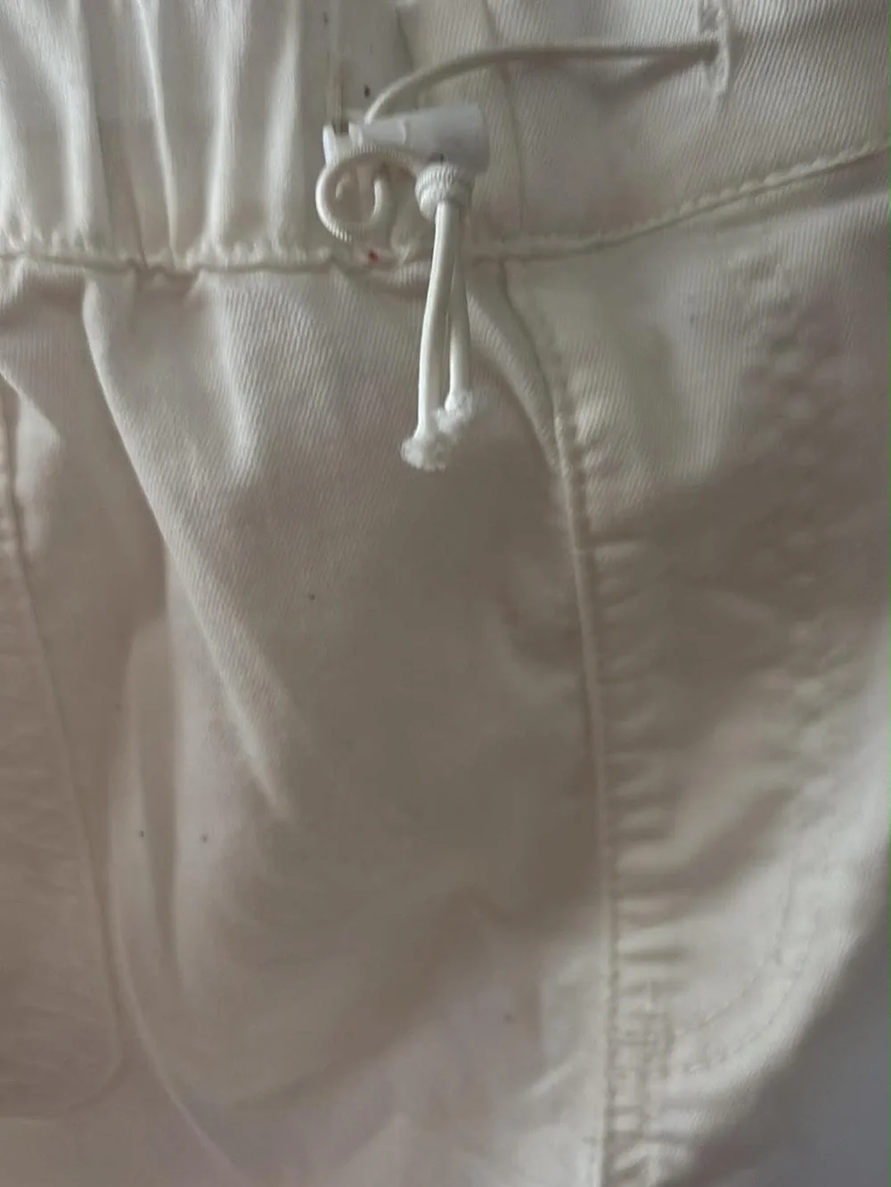 Men's White Cargo Jogger Pants - Versatile Utility Style unisex